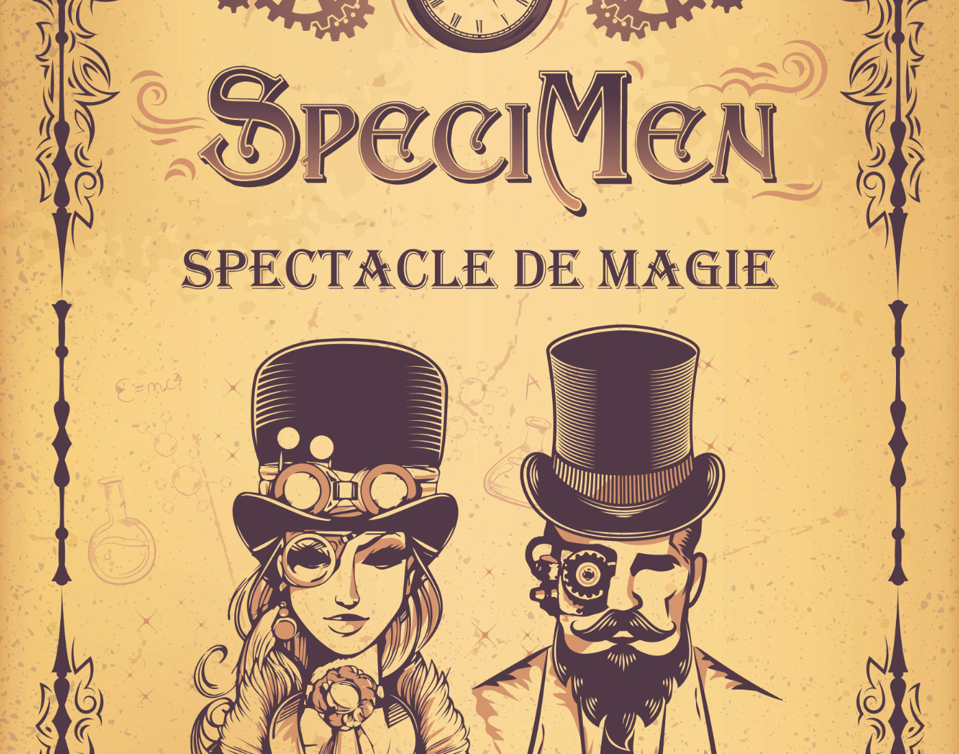Affiche spectacle de magie SpeciMen